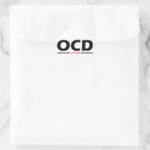 OCD - Zwangsstörung der Katzen Runder Aufkleber (Tasche)