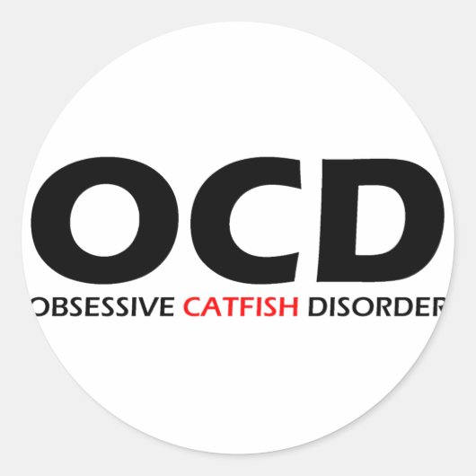 OCD - Zwangsstörung der Katzen Runder Aufkleber (Vorderseite)