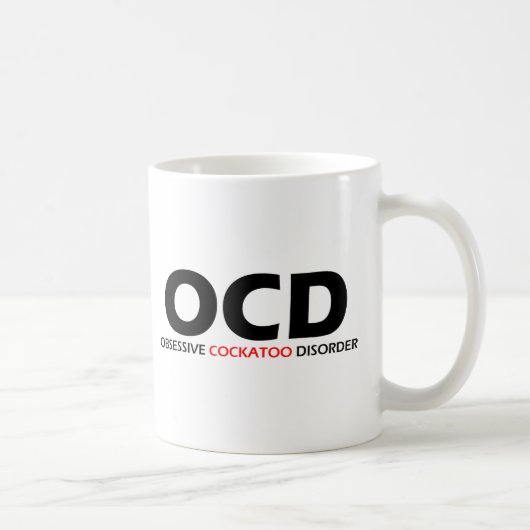 OCD - Zwangsstörung des Kakadus Kaffeetasse (Rechts)