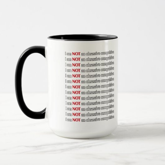 OCD Zwangsstörung lustig Tasse (Links)