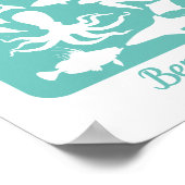 Ocean - 100 Signature Guest Book Alternative Poster (Ecke)