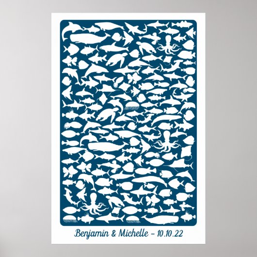 Ocean - 150 Signature Guest Book Alternative Poster (Vorne)