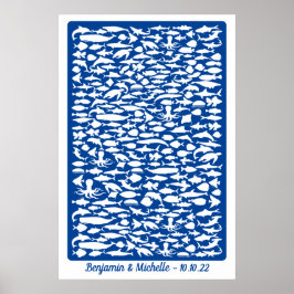 Ocean - 250 Signature Guest Book Alternative Poster