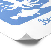 Ocean - 50 Signature Guest Book Alternative Poster (Ecke)