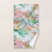 Ocean Abstract Watercolor Grunge Pattern  Badhandtuch Set (Handtuch)