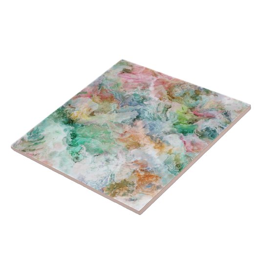 Ocean Abstract Watercolor Grunge Pattern  Fliese (Seite)