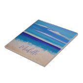 Ocean Abstrakt Beach Personalisiert Fliese (Seite)