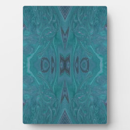 Ocean Acrylic Pour Painting Plaque Fotoplatte