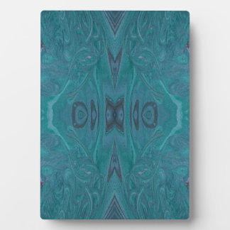 Ocean Acrylic Pour Painting Plaque Fotoplatte