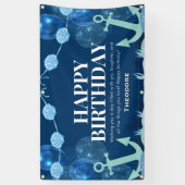 Ocean Adventure Birthday Anchor Banner (Vertikal)
