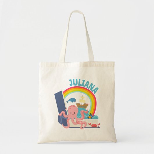 Ocean Adventure Book Tote Bag Tragetasche (Vorne)