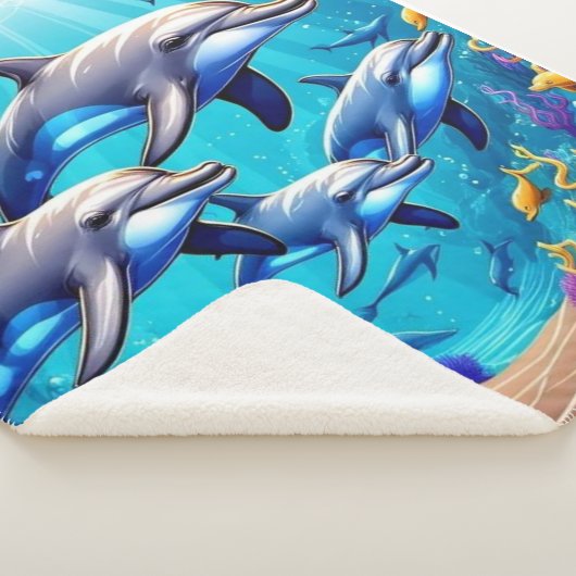 Ocean Adventure Throw Blanket Sherpadecke (3/4)