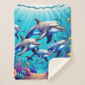 Ocean Adventure Throw Blanket Sherpadecke (Vorderseite)