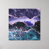 *~* Ocean Agate Celestial GLITZER AP8 Leinwanddruck (Vorderseite)