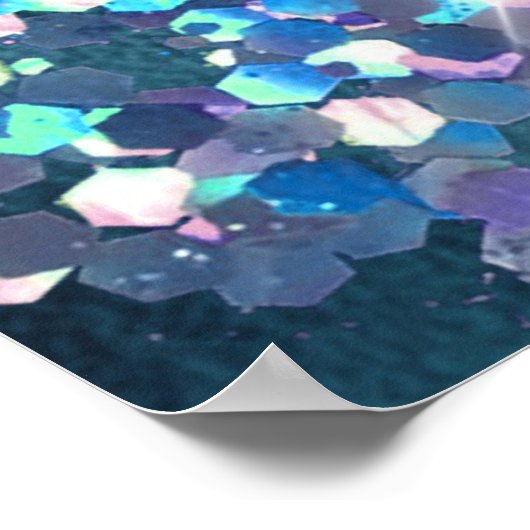 *~* Ocean Agate Celestial GLITZER AP8 Poster (Ecke)