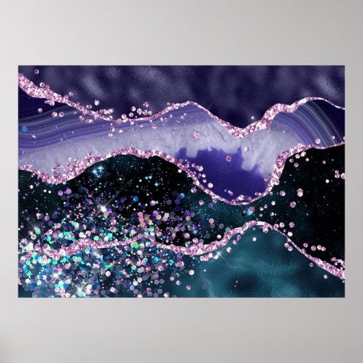 *~* Ocean Agate Celestial GLITZER AP8 Poster (Vorne)