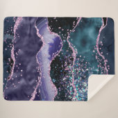 *~* Ocean Agate Celestial, GLITZER AP8 Sherpadecke (Vorderseite (Horizontal))