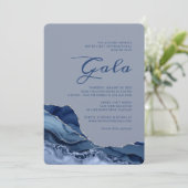 Ocean Agate Gala Einladung (Stehend Vorderseite)