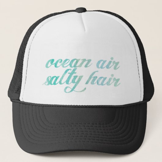 Ocean Air Salty Hair Hat Truckerkappe (Vorderseite)
