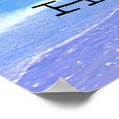 Ocean Air Salty Hair Poster (Ecke)