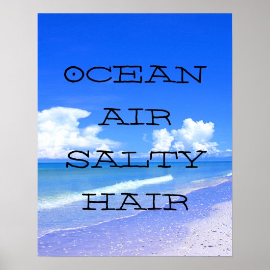 Ocean Air Salty Hair Poster (Vorne)