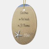 Ocean and Beach Paare Tropical Keepake Ornament (Links)