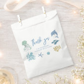 Ocean Animal Blue Baby Dusche Geschenktütchen (Ausgeschnitten)