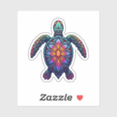 Ocean Animal Gefärbte Krawatte Tribal Sea Animal M Aufkleber (Blatt)