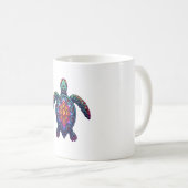 Ocean Animal Gefärbte Krawatte Tribal Sea Animal M Kaffeetasse (VorderseiteRechts)
