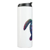 Ocean Animal Gefärbte Krawatte Tribal Sea Animal M Thermosbecher (Nach links gedreht)