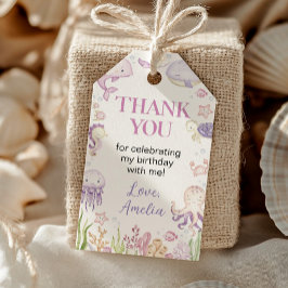 Ocean Animal Girl Under Sea Birthday Danke Geschenkanhänger