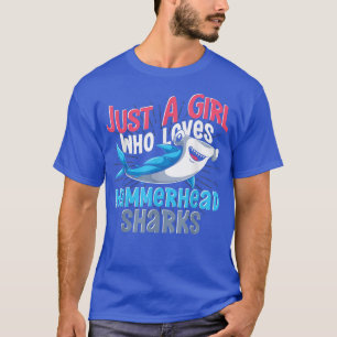 Ocean Animal Lover Predator Shark Girls Hamm T-Shirt