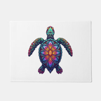 Ocean Animal Tie Dye Tribal Sea Animal Maori Turtl Fußmatte