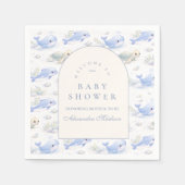 Ocean Animals Arch Elegant Baby Shower Serviette (Vorderseite)