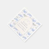 Ocean Animals Arch Elegant Baby Shower Serviette (Ecke)