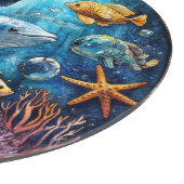 Ocean Animals Art Cutting Board Schneidebrett (Ecke)