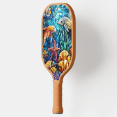Ocean Animals Art Pickleball Paddle (Links)