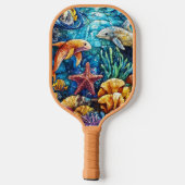 Ocean Animals Art Pickleball Paddle (Rückseite)