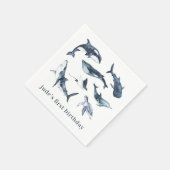 Ocean Animals Paper Teller Serviette (Ecke)
