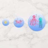 Ocean Animals Party Table Confetti Konfetti (Vorderseiten)