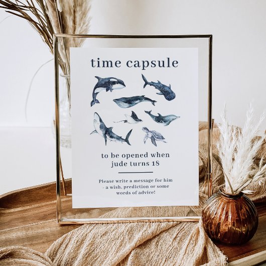 Ocean Animals Time Kapsel Poster
