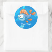 Ocean Aquatic Funny Funny Fish Custom Aufkleber (Tasche)