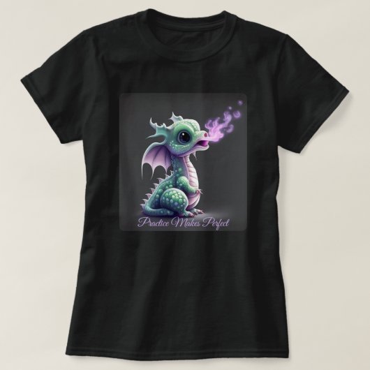 Ocean Aquatic-Mer Dragon bläst Rauch T-Shirt (Design vorne)