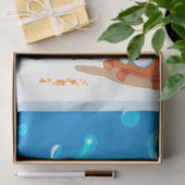 Ocean Aquatic Niedlich Crab Funny Fish Decoupage Seidenpapier (Geschenk)