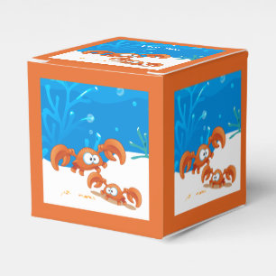 Ocean Aquatic Niedlich Crab Gastgeschenk Box Geschenkschachtel