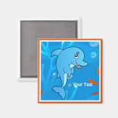 Ocean Aquatic Niedlich Delphin Custom Magnet (Vorderseite/Rückseite)