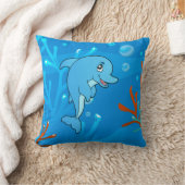 Ocean Aquatic Niedlich Delphin Pillow Kissen (Decke)