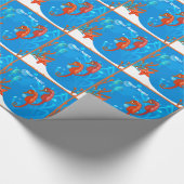 Ocean Aquatic Niedlich Seepferd Custom Wrap Geschenkpapier (Ecke)