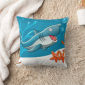 Ocean Aquatic Niedlich Shark Starfish Kissen (Decke)