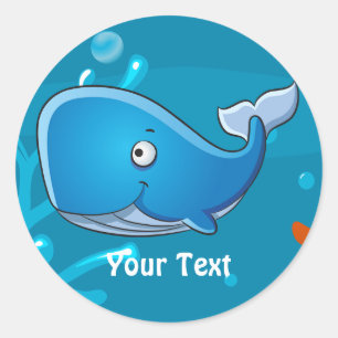 Ocean Aquatic Niedlich Whale Custom Aufkleber